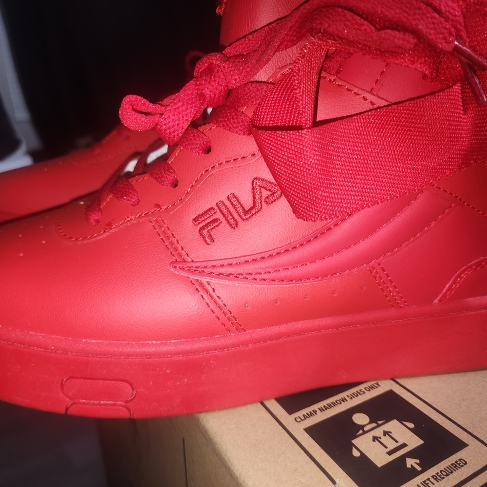 Fila Bold Red Athletic Shoes